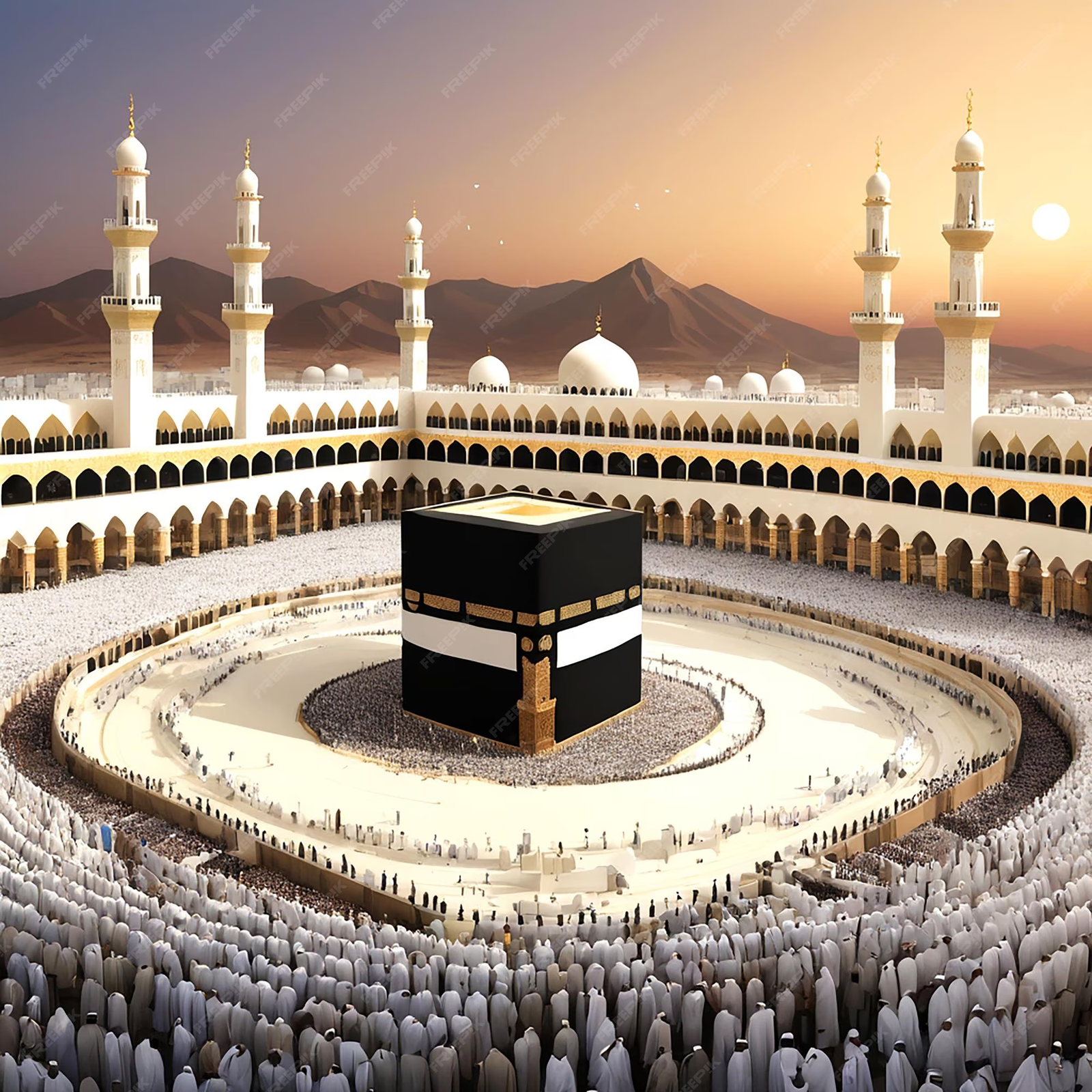 Aerial view of the Kaaba